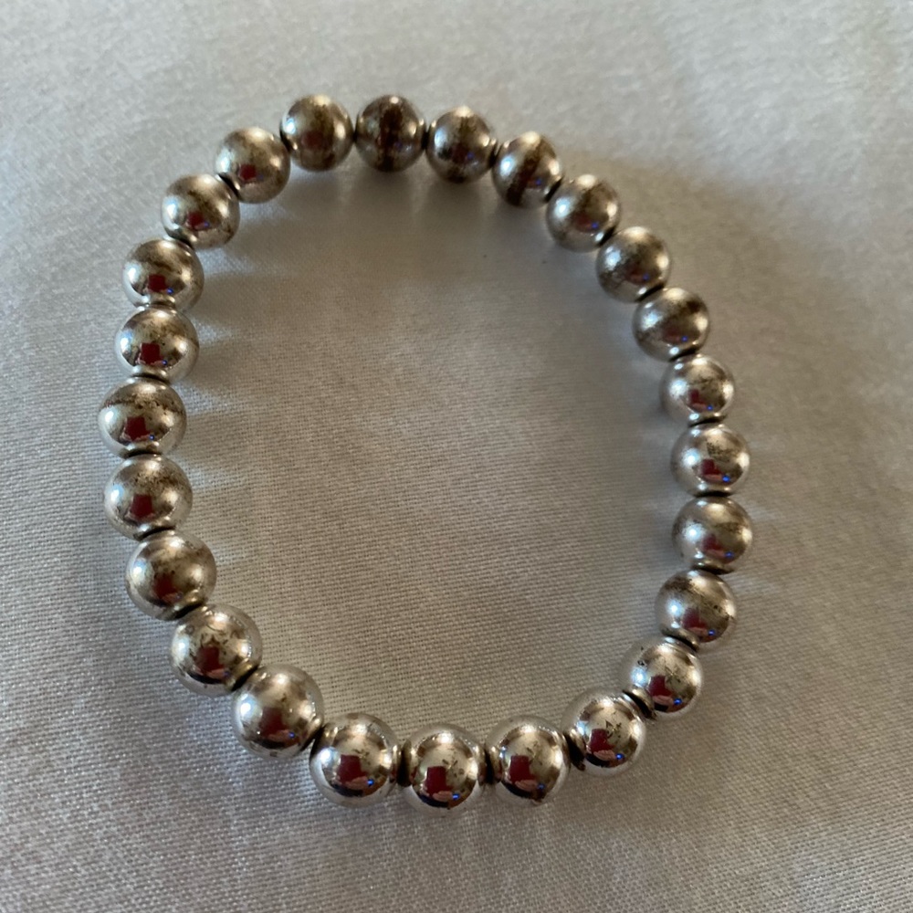 Silver Colored Stretch Bracelet